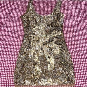 Loveshackfancy Gold Dress